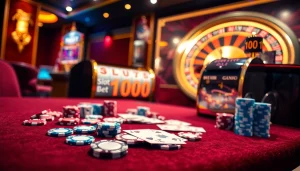 Engaging scene featuring slot bet 100 on a luxury casino slot machine.