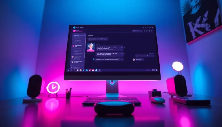 Interactive NSFW AI chatbot interface in a modern digital workspace