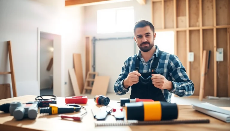 Electrician apprenticeship Hawaii: A focused apprentice wiring in a modern setting.