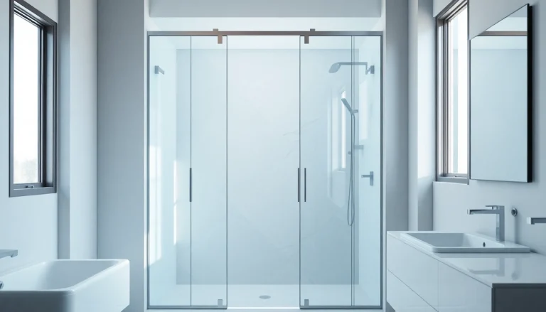 Showcasing exquisite sunney shower doors in a modern bathroom with elegant design features.
