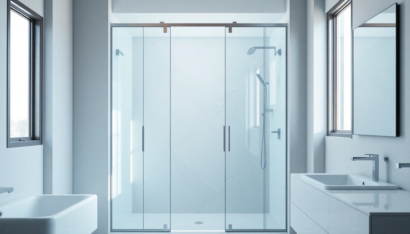 Showcasing exquisite sunney shower doors in a modern bathroom with elegant design features.