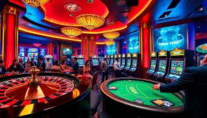 Experience the thrill of gambling at https://xx88.today/ with a vibrant casino atmosphere featuring roulette and slot machines.