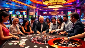 Experience the excitement at SODO Casino with vibrant gaming tables and captivating slot machines.