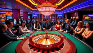 Gambling excitement at MM88's luxurious online casino featuring vibrant games and thrilling atmosphere.