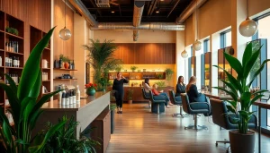 Seamless hair transformation at addendum salon featuring vibrant colors and skilled stylists.