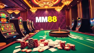 Engaging players in an online MM88 casino with vibrant games and exciting betting opportunities.