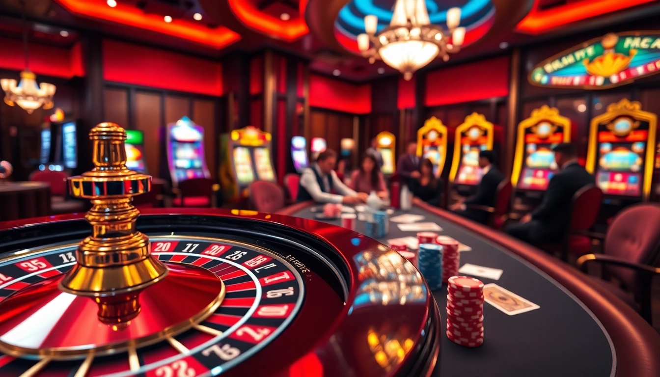 Découvrez l'excitation d'un meilleur casino en ligne avec des joueurs entourant une table de poker palpitante.