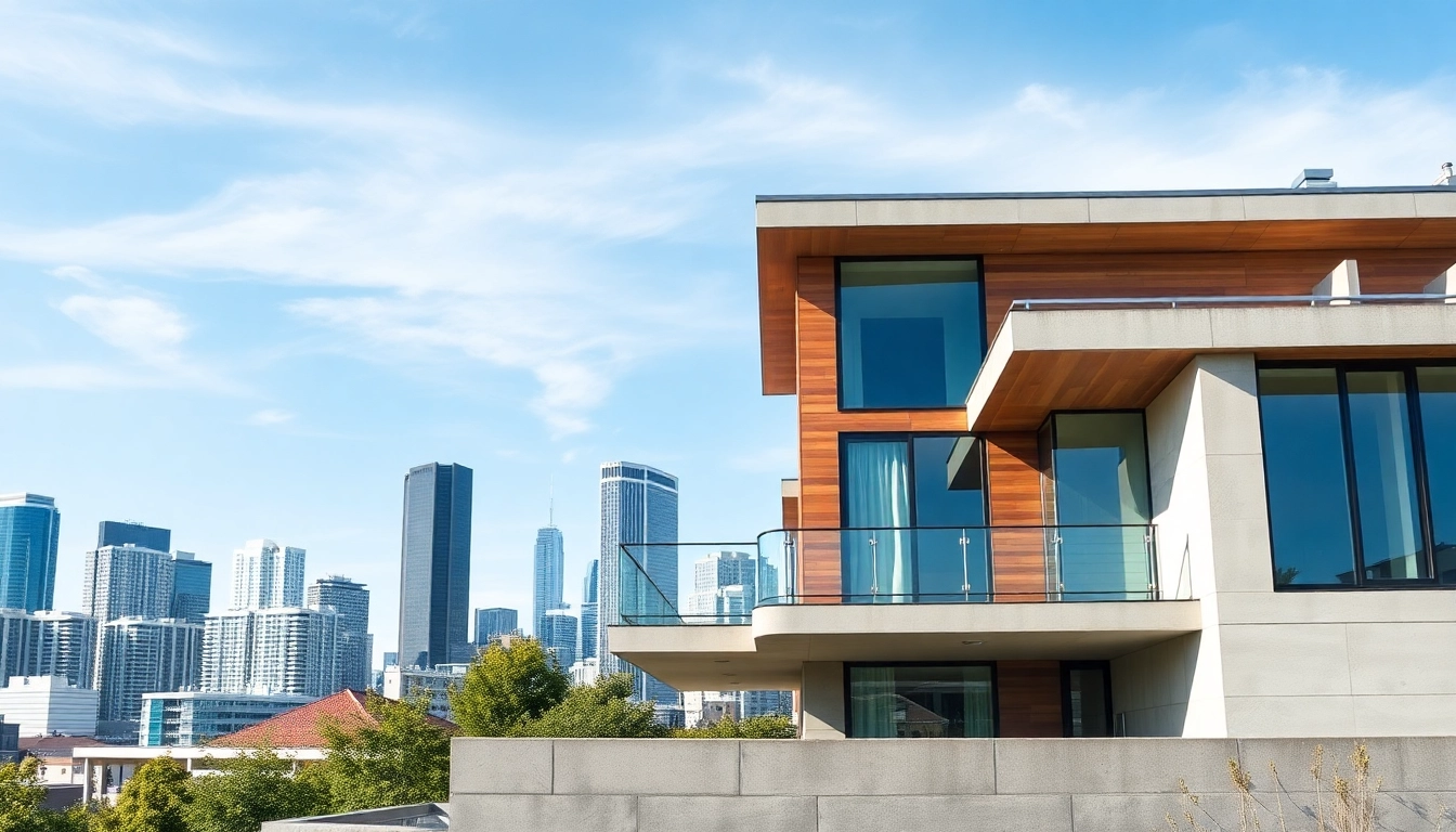 Highlighting custom residential architecture services through innovative designs and urban settings.