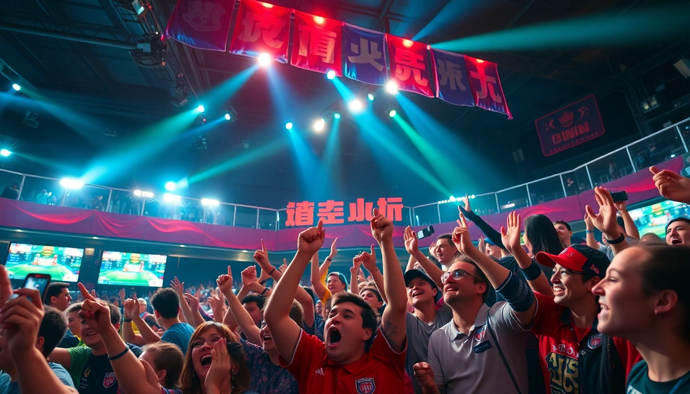 Dynamic sports betting atmosphere at 토토스토리 event, capturing audience excitement.