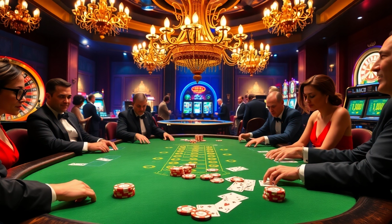 Vivez l'excitation du meilleur casino en ligne avec un élégant jeu de poker dans un cadre luxueux.