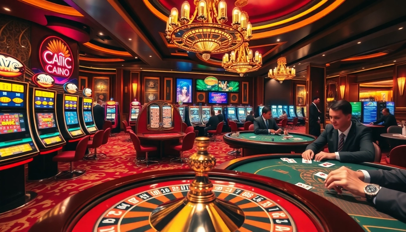 Jouer au meilleur casino en ligne avec des machines à sous passionnantes et une roulette tournante.